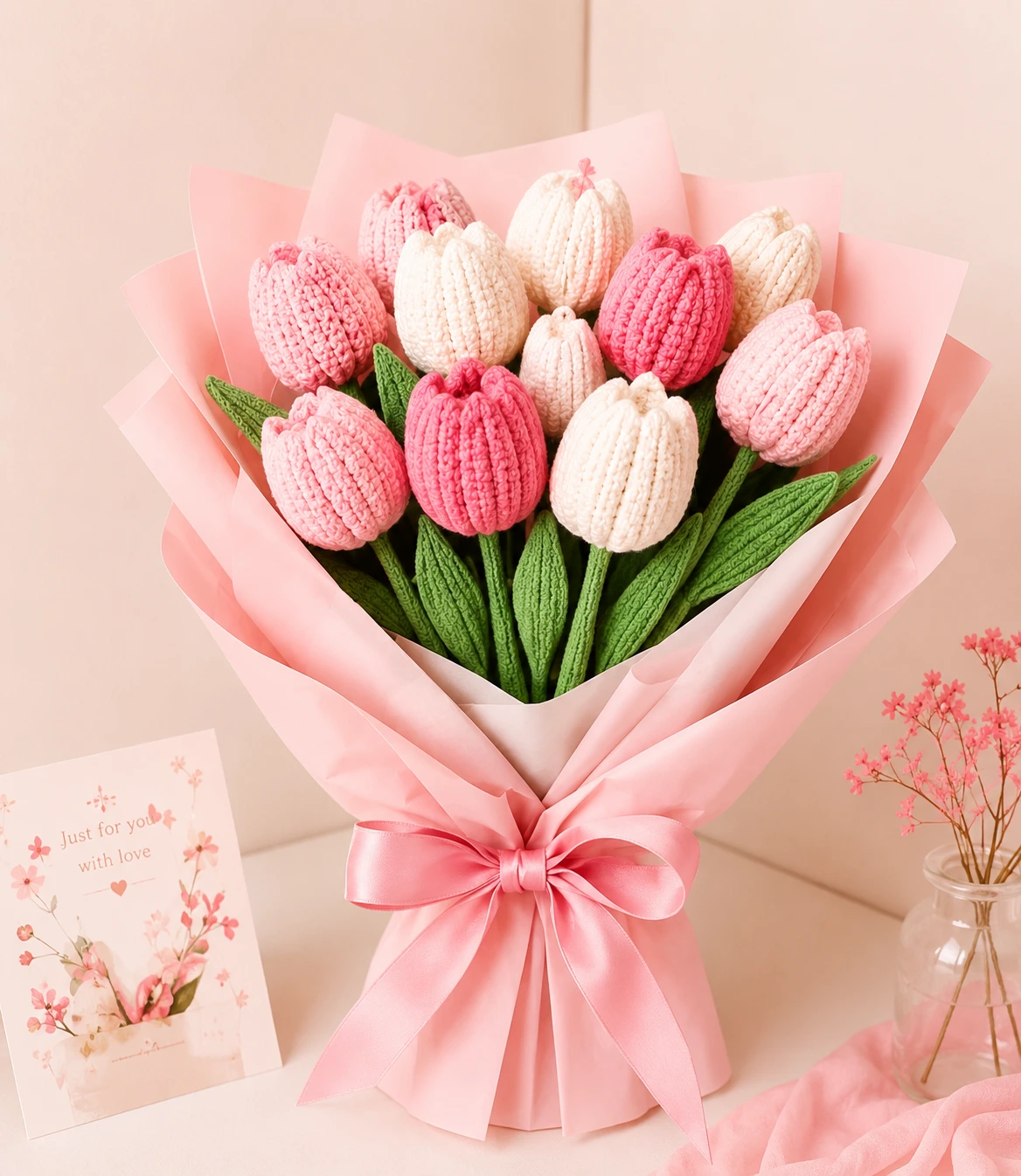 Crochet Tulip Bouquet