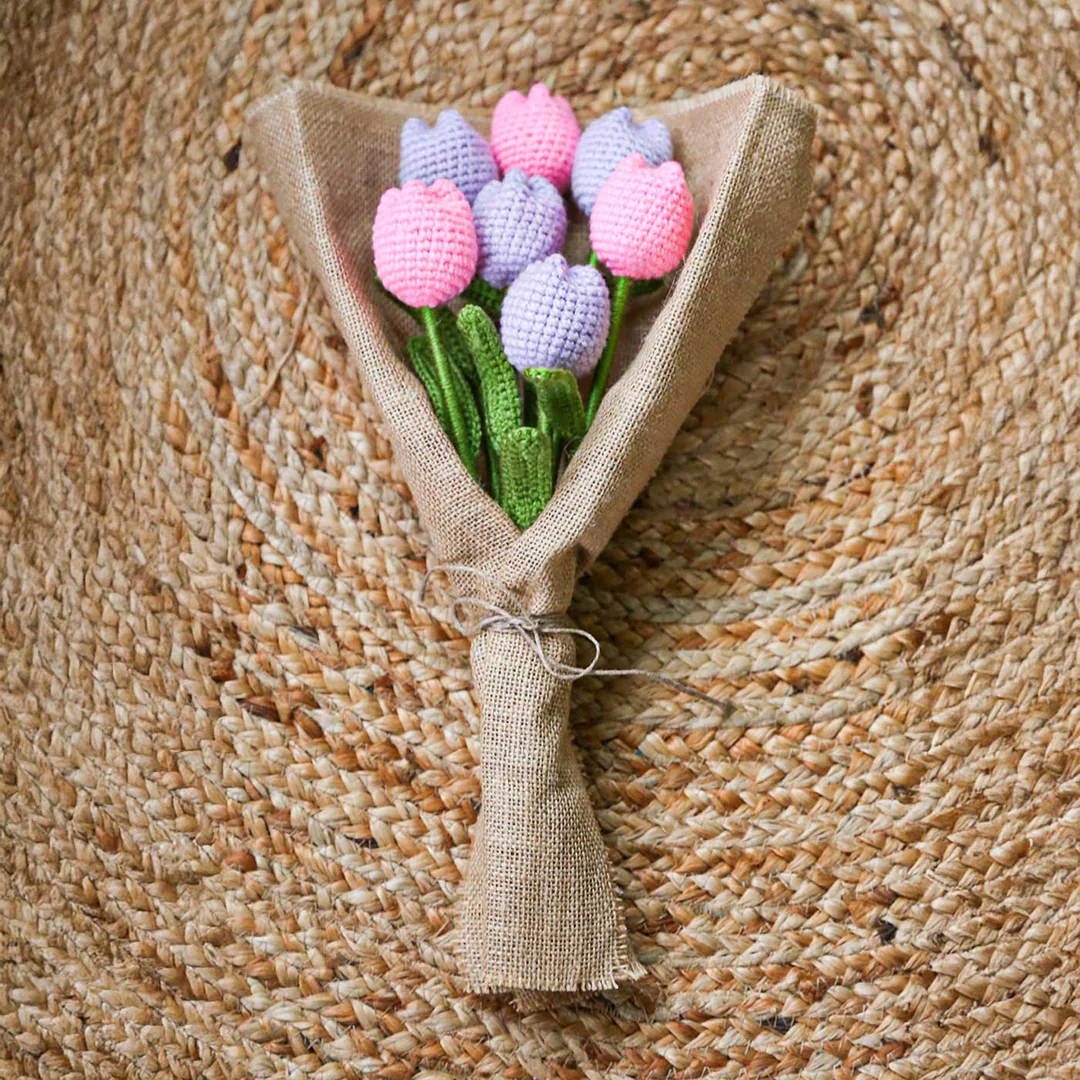 Crochet Tulip Bouquet thumbnail 6